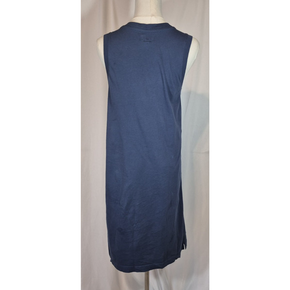 Pact Womens Blue 100% Organic Cotton Mini Dress Small - Picture 5 of 6